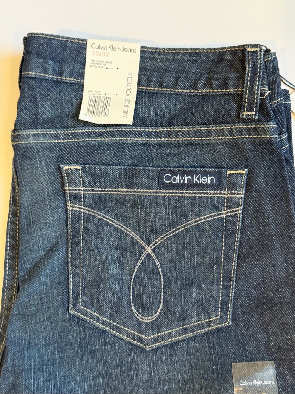 Calvin Klein Jeans Women’s Dark Indigo Boot Cut Denim - Picture 8 of 8